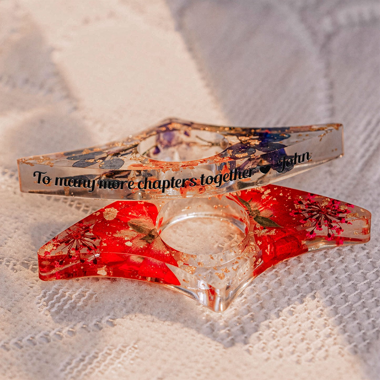 To Many More Chapters Together - Personalized Resin Book Page Holder