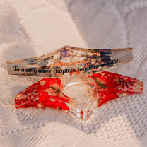 To Many More Chapters Together - Personalized Resin Book Page Holder
