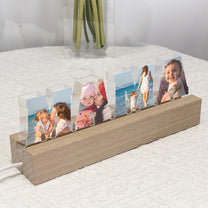 To Me You Are The World Custom Photo Mama/Papa Light - Personalized Photo LED Night Light