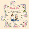 To Mother-In-Law Thank You From Daughter-In-Law - Personalized Puzzle Piece Acrylic Plaque