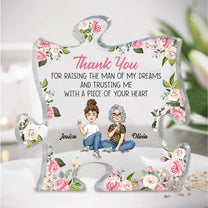 To Mother-In-Law Thank You From Daughter-In-Law - Personalized Puzzle Piece Acrylic Plaque