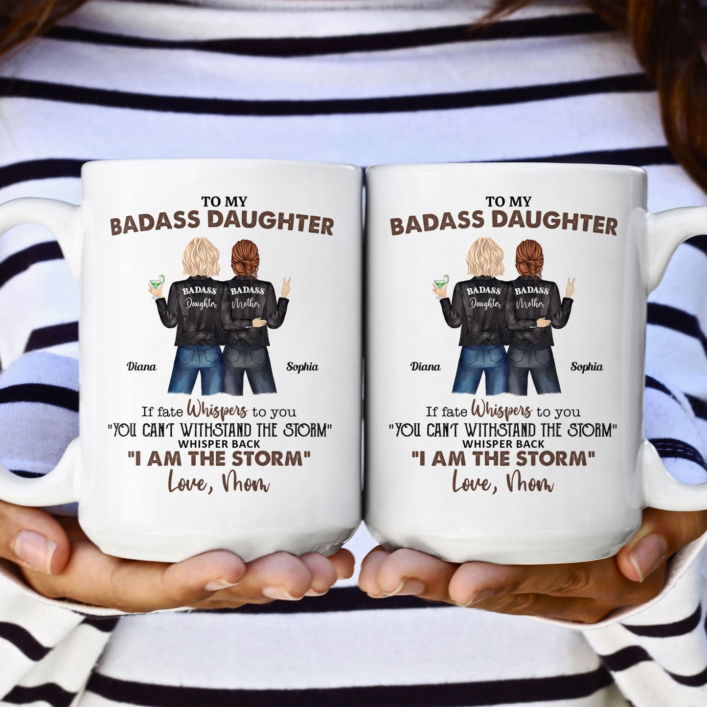 To My Bada** Daughter From Mom - Personalized Mug