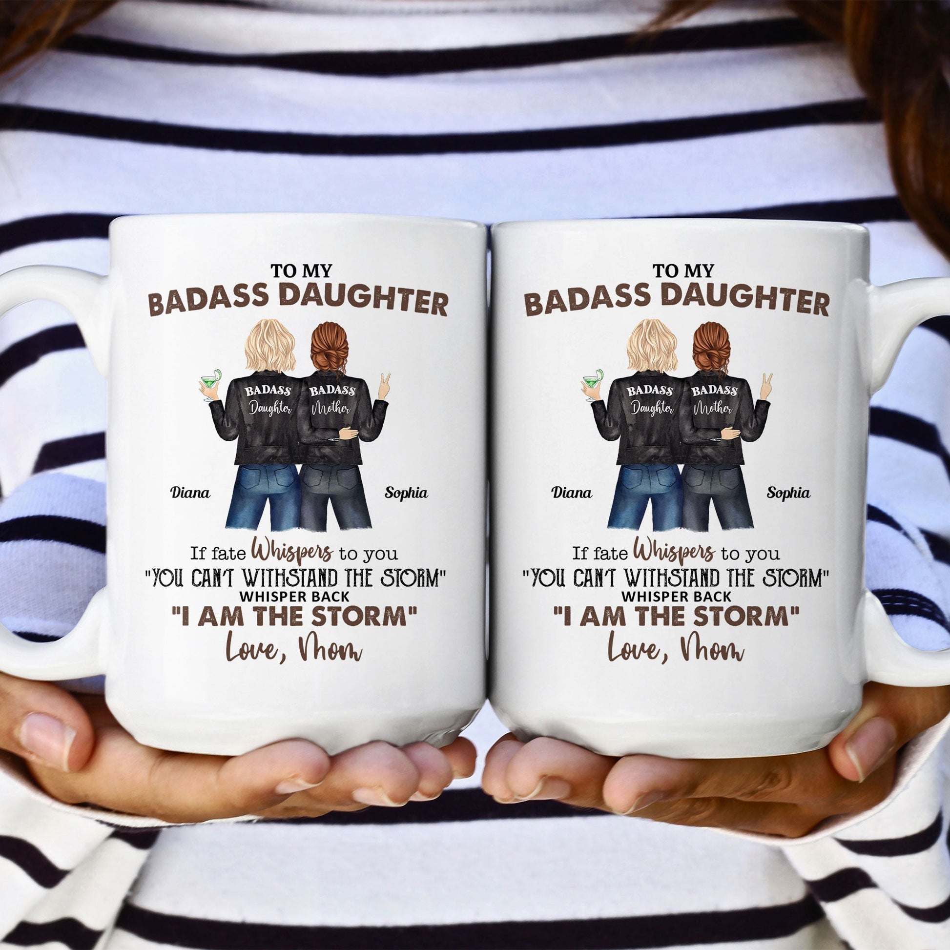 To My Bada** Daughter From Mom - Personalized Mug