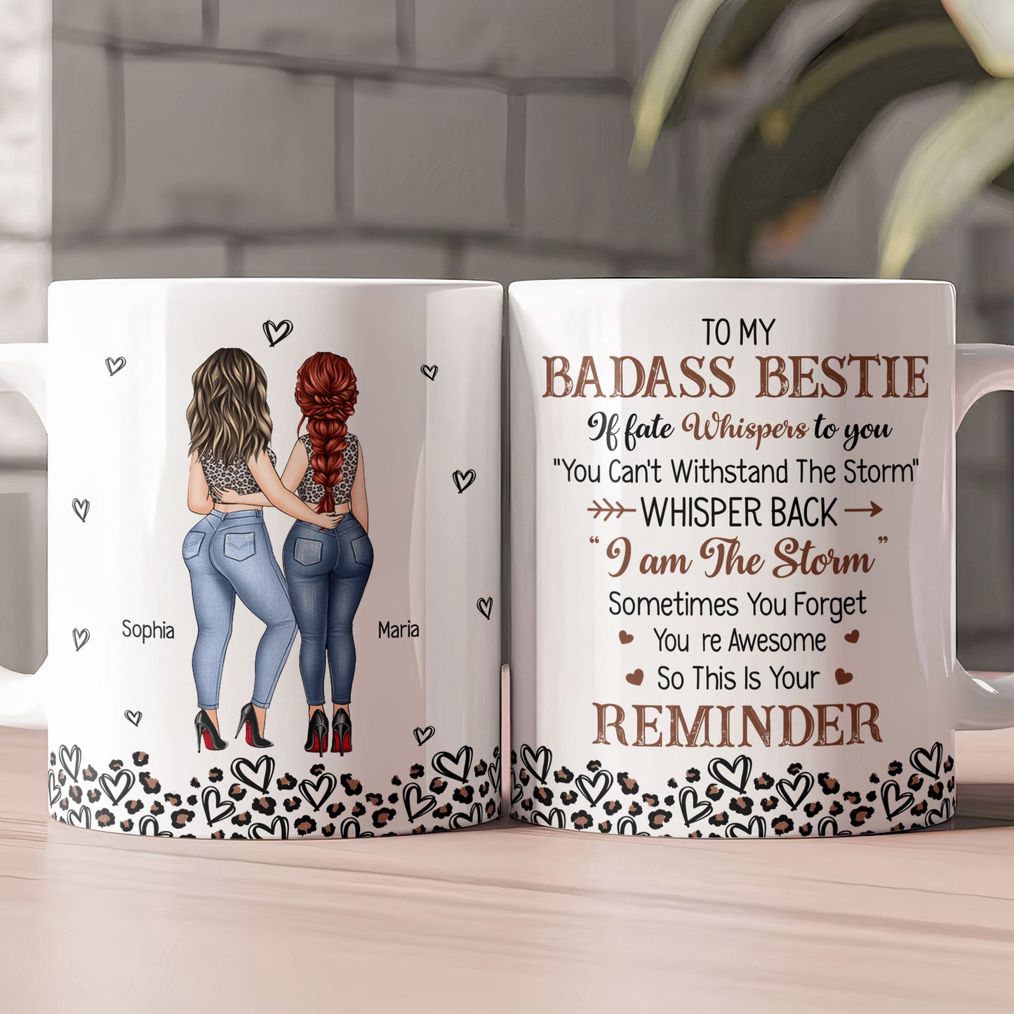 To My Badass Bestie You Are Awesome - Personalized Mug