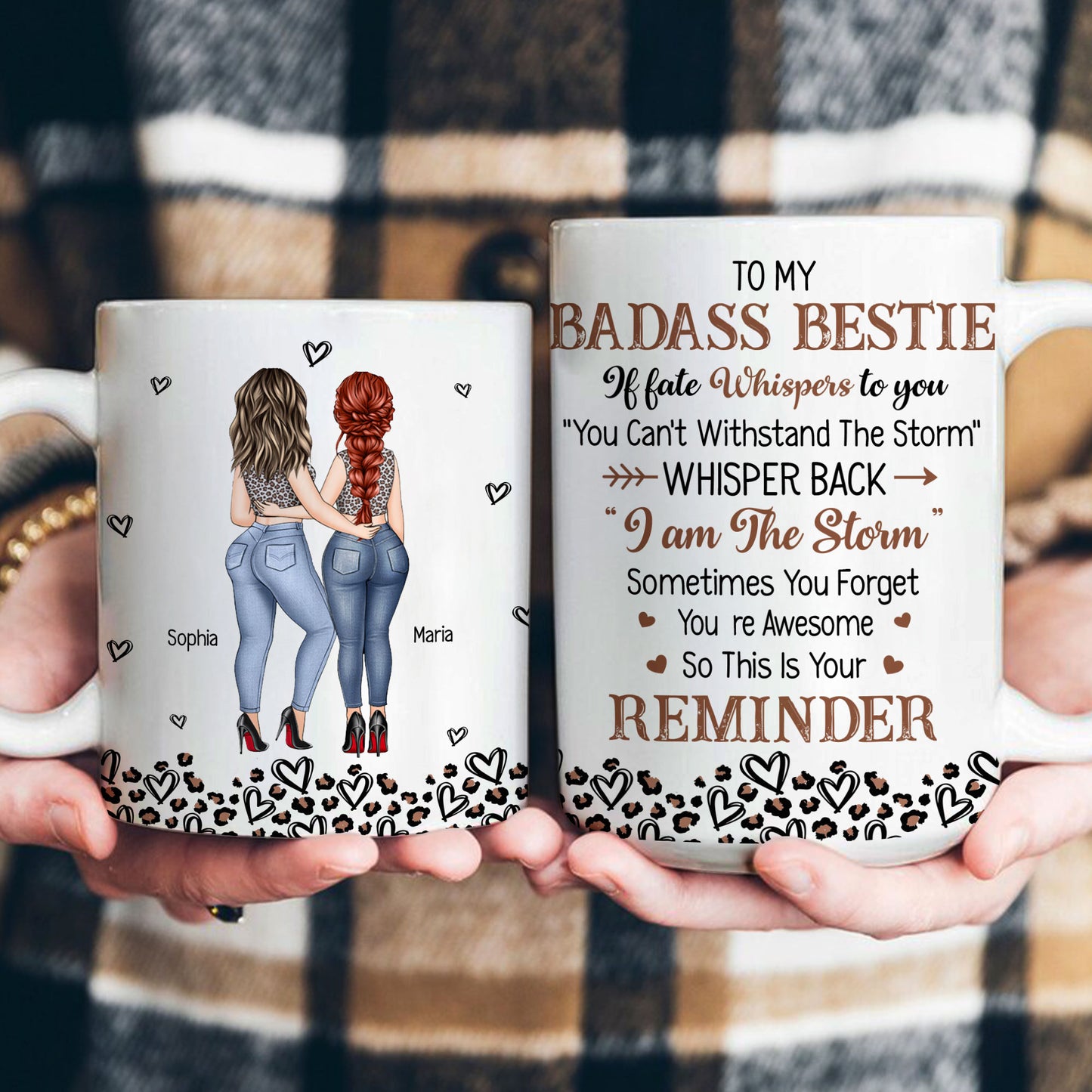To My Badass Bestie You Are Awesome - Personalized Mug