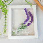 To My Beautiful Wife - Personalized Crochet Flower Shadow Box With LED Light