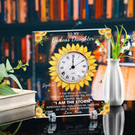 To My Daughter Gift If Fate Whisper To You - Personalized Acrylic Desk Clock