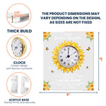 To My Daughter Gift If Fate Whisper To You - Personalized Acrylic Desk Clock