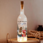 To My Daughter Gift Whisper Back I Am The Storm - Personalized Bottle Lamp