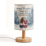 To My Daughter Gift Whisper Back I Am The Storm - Personalized Fabric Lamp
