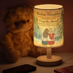 To My Daughter Gift Whisper Back I Am The Storm - Personalized Fabric Lamp