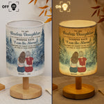 To My Daughter Gift Whisper Back I Am The Storm - Personalized Fabric Lamp