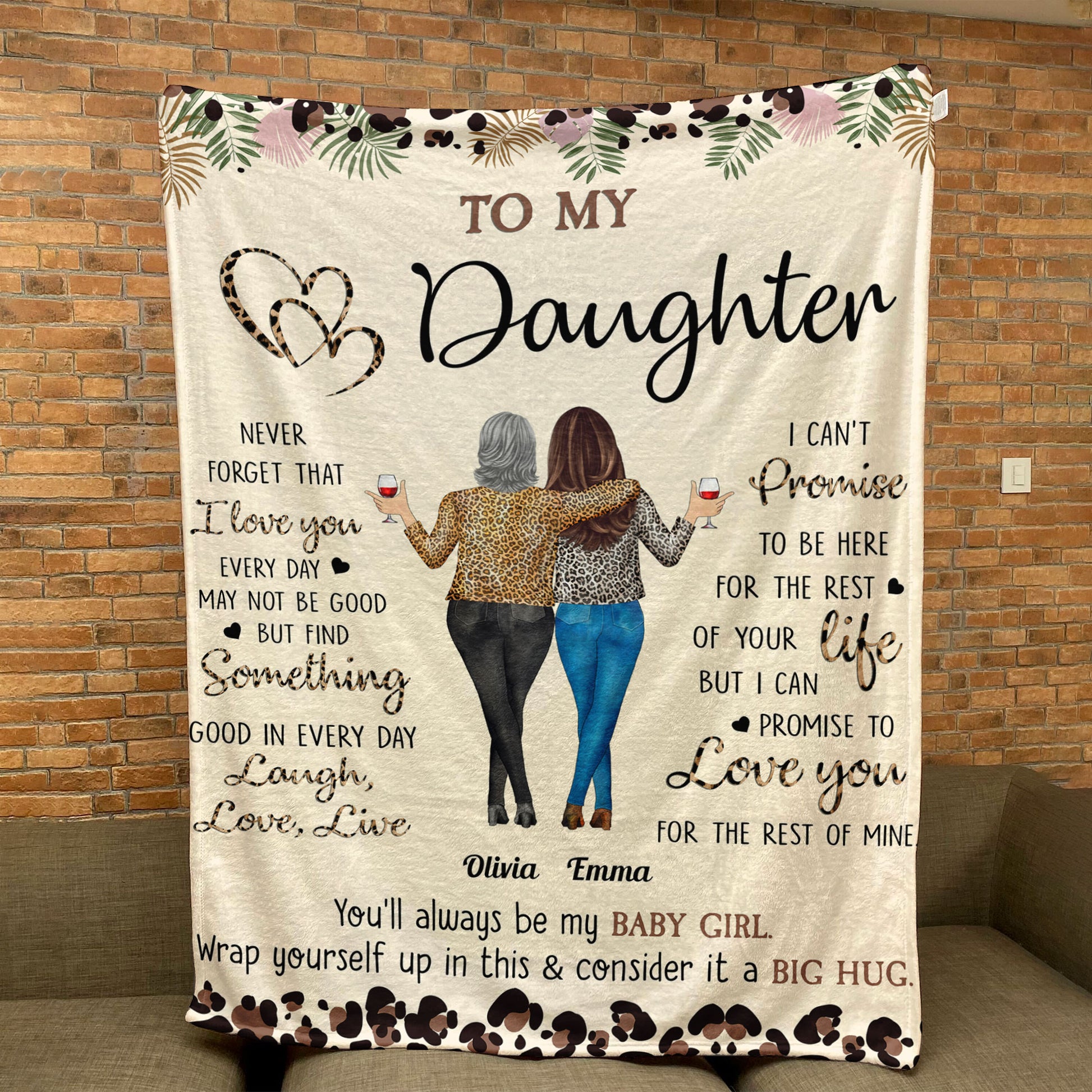 To My Daughter Blanket From Mom, Mother's Day Gift For Daughter, Customized  Photo Gifts For My Daughter - Best Personalized Gifts For Everyone
