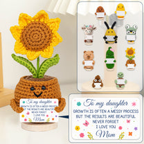 To My Daughter Inspirational Gifts - Crochet Doll With Custom Card