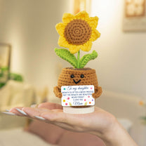 To My Daughter Inspirational Gifts - Crochet Doll With Custom Card