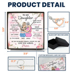To My Daughter On Your First Day Of Freshman - Personalized Infinity Heart Necklace
