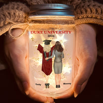 To My Daughter On Your Graduation Day - Personalized Mason Jar Light