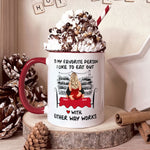 To My Favorite Person I Like To Eat Out - Personalized Accent Mug