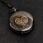To My Husband I Wish I Could Turn Back The Clock Gift For Him - Personalized Pocket Watch