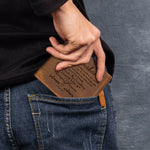 To My Husband You Are My Everything - Personalized Leather Wallet