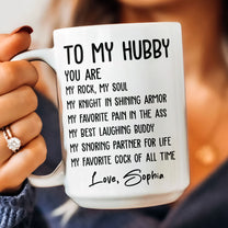 To My Husband You Are My Favorite Cock Of All Time - Personalized Mug