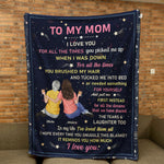 To My Mom Every Time You Hug The Blanket I Love You - Personalized Blanket
