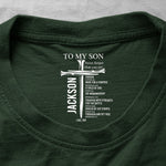 To My Son Never Forget That You Are Chosen Bible Verses Gift For Son - Personalized Shirt