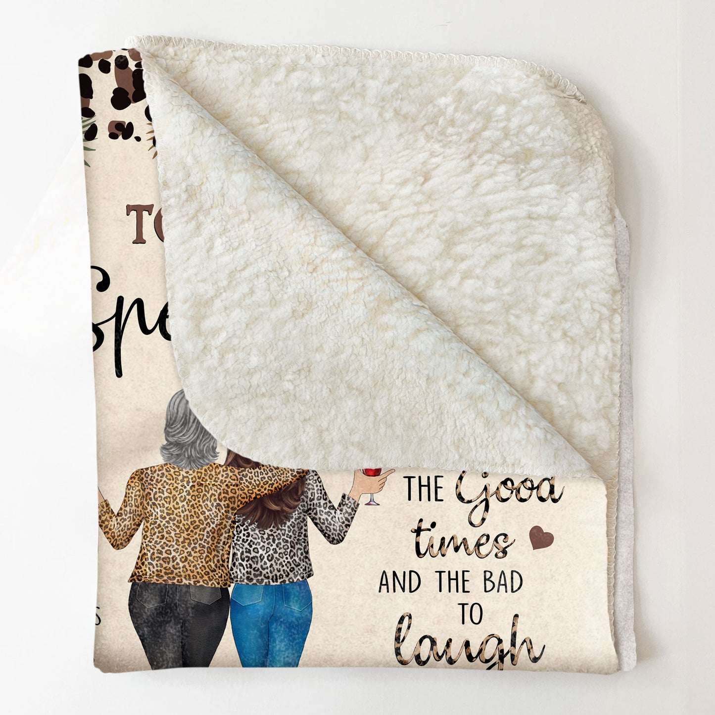 To My Special Aunt You'll Be There For Me - Personalized Blanket