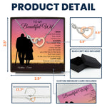 To My Wife Anniversary Gift Birthday Gift - Personalized Infinity Heart Necklace
