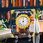 To My Wife Gift I Wish I Could Turn Back The Clock - Personalized Acrylic Desk Clock