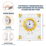 To My Wife Gift I Wish I Could Turn Back The Clock - Personalized Acrylic Desk Clock