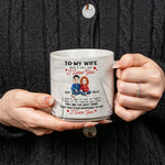 To My Wife I Love You Reminder Gifts - Personalized Marble Mug