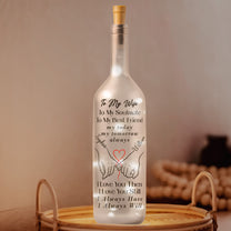 To My Wife I Love You Then I Love You Still I Always Have I Always Will - Personalized Bottle Lamp