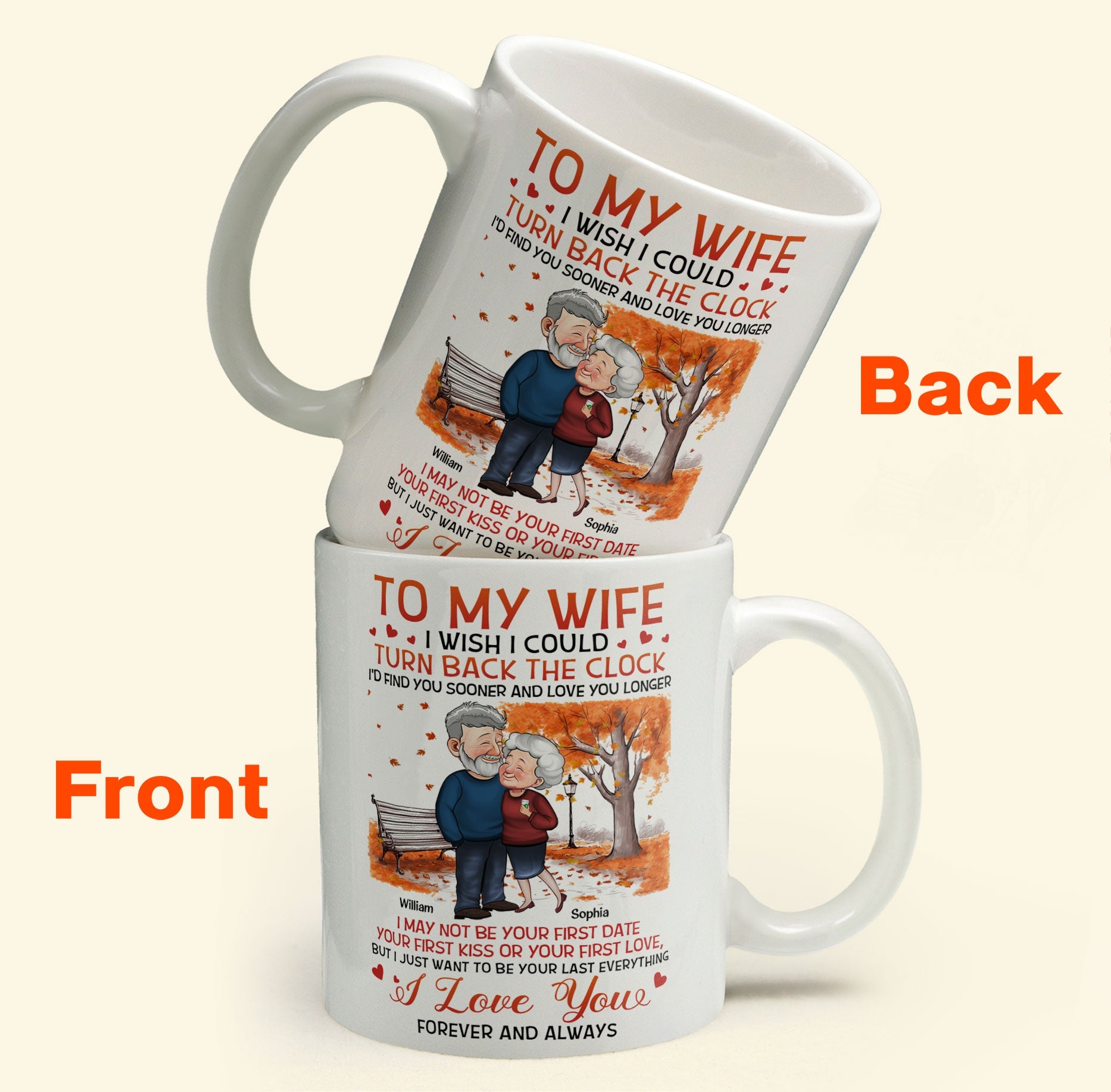 I Wish I Could Turn Back The Clock, Personalized Tumbler Cup, Annivers -  PersonalFury