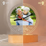 To My Wife If I Could Turn Back The Clock - Personalized Acrylic Photo Desk Clock Light