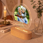 To My Wife If I Could Turn Back The Clock - Personalized Acrylic Photo Desk Clock Light