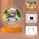To My Wife If I Could Turn Back The Clock - Personalized Acrylic Photo Desk Clock Light