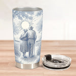 To My Wife My Queen Forever From Your Grumpy Old Husband - Personalized Tumbler Cup
