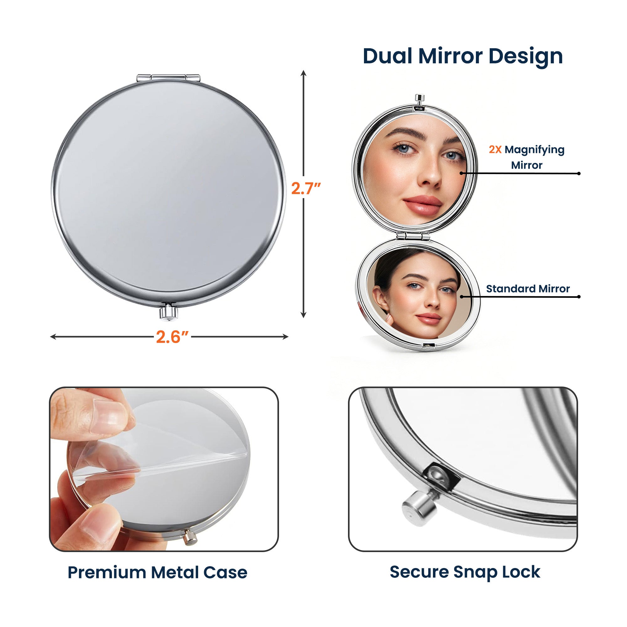 To My Wife Never Forget That I Love You - Personalized Compact Mirror