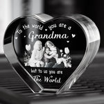 To The World You Are A Grandma - Custom 2D Crystal Photo