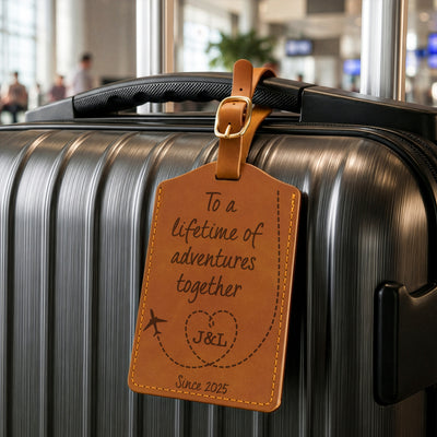 To A Lifetime Of Adventures Together - Personalized Luggage Tag