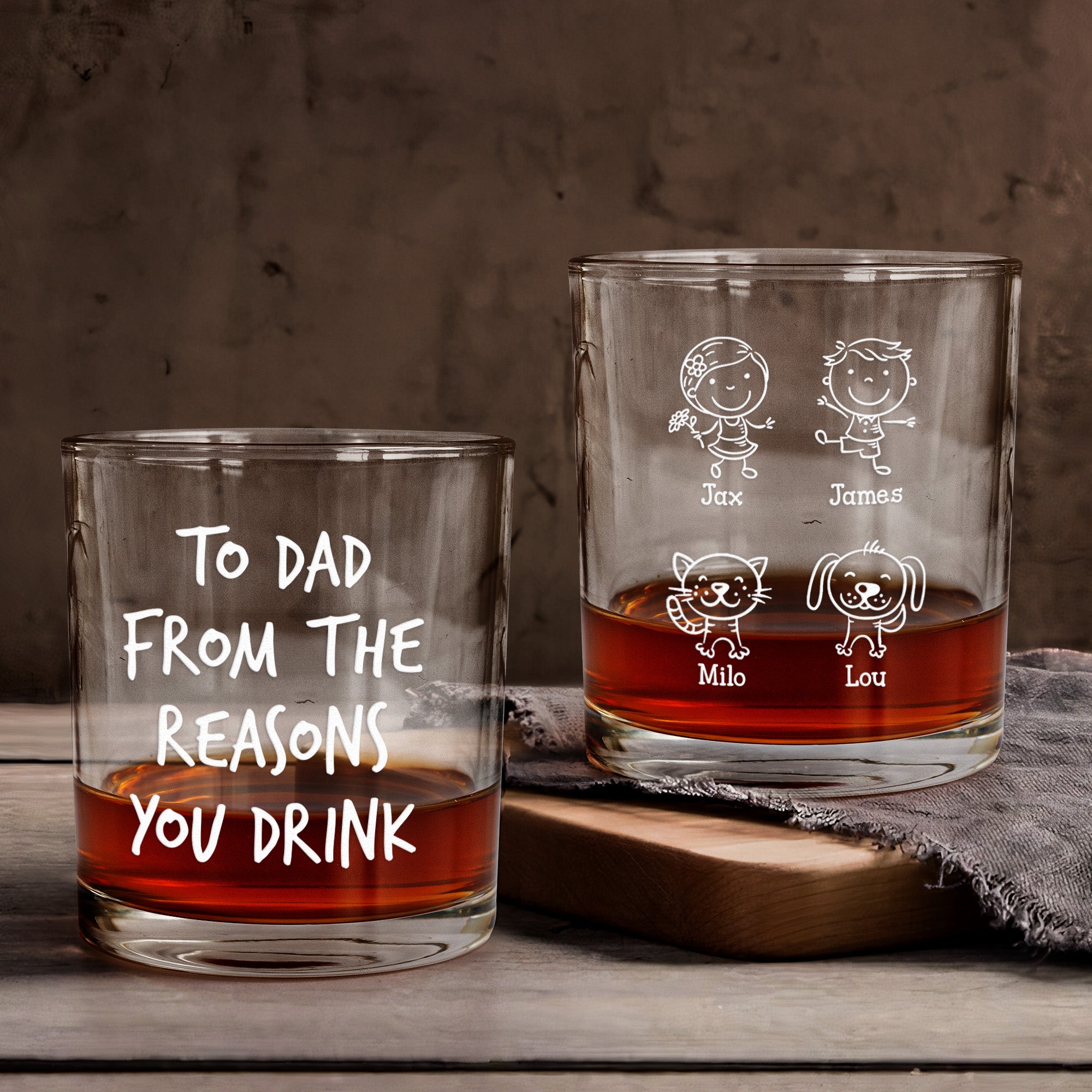 To-Dad-From-The-Reasons-You-Drink-Personalized-Whiskey-Glass-1