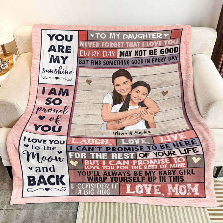 To-My-Daughter-I-Love-You-To-The-Moon-And-Back-Custom-Photo-Personalized-Blanket-3