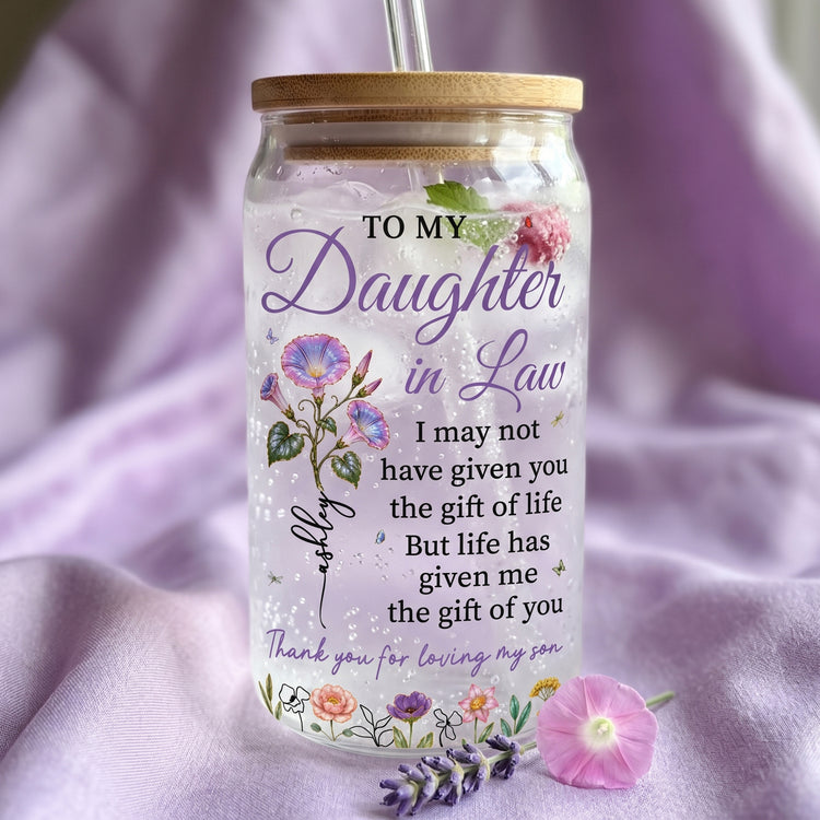 To-My-Daughter-In-Law-Gift-For-Daughter-In-Law-And-Flower-Lovers-Personalized-Glass-Cup-1