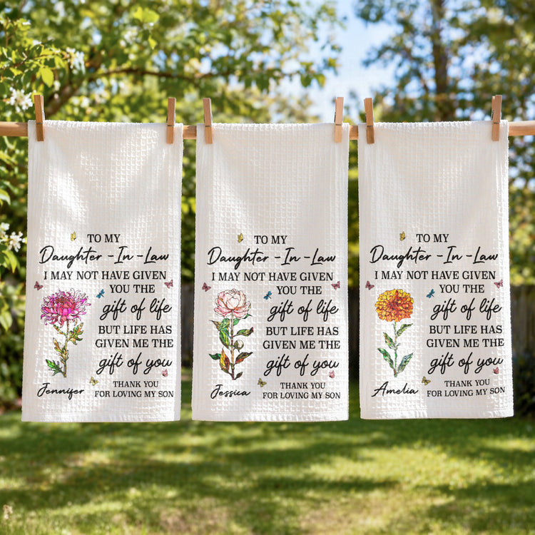 To-My-Daughter-In-Law-Gift-For-Daughter-In-Law,-Flower-Lover-Personalized-Kitchen-Towel-2