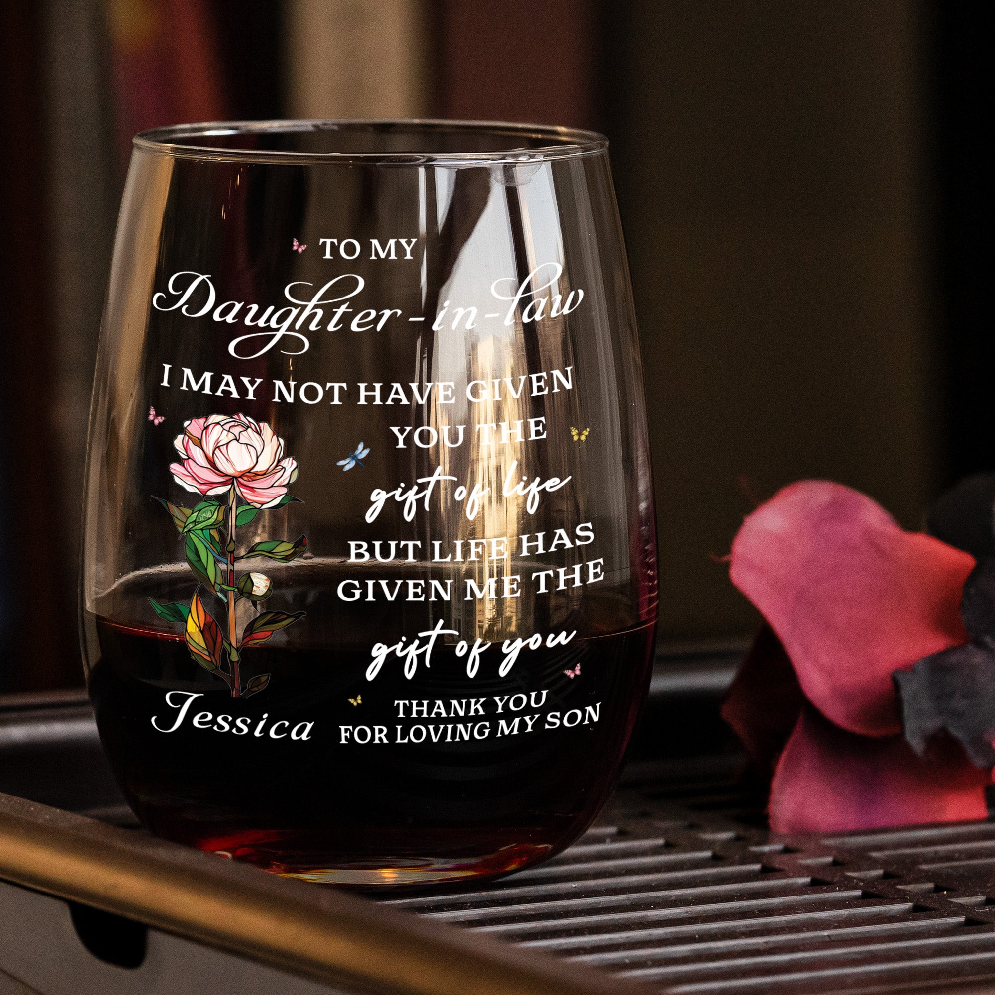 To-My-Daughter-In-Law-Gift-For-Daughter-In-Law,-Flower-Lover-Personalized-Wine-Glass-2