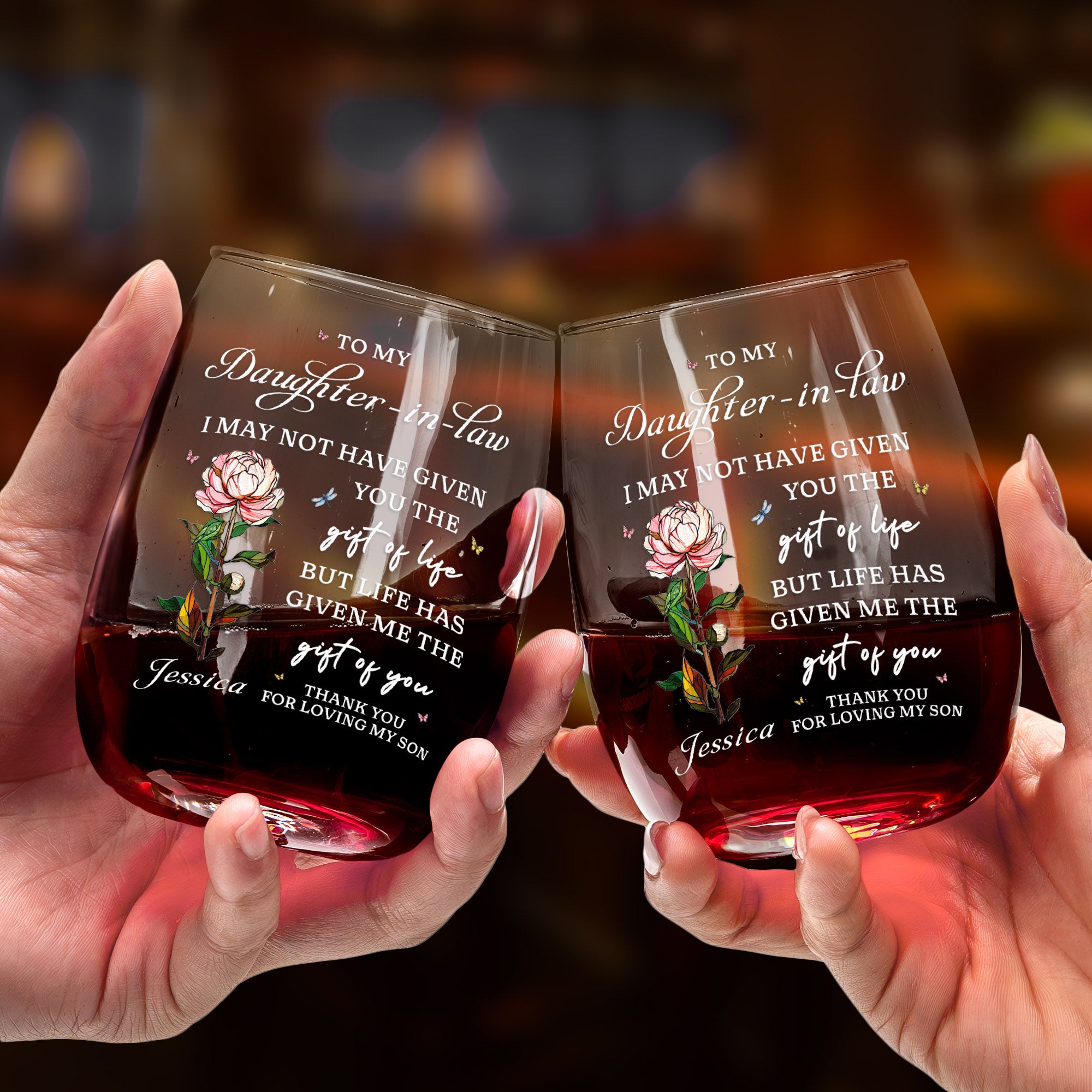 To-My-Daughter-In-Law-Gift-For-Daughter-In-Law,-Flower-Lover-Personalized-Wine-Glass-3