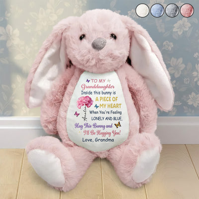 To My Grandkid Hug This Bunny - Personalized Bunny Plush