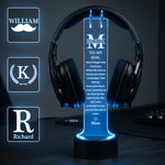 To-My-Son-Custom-Name-Monogram-Gift-For-Son-From-Mom-Dad-Personalized-Headphone-Stand-1
