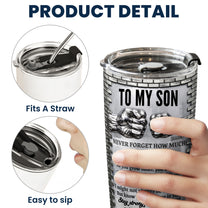 To-My-Son-Stay-Strong,-Trust-Yourself-From-Dad,-Mom-Personalized-Tumbler-5